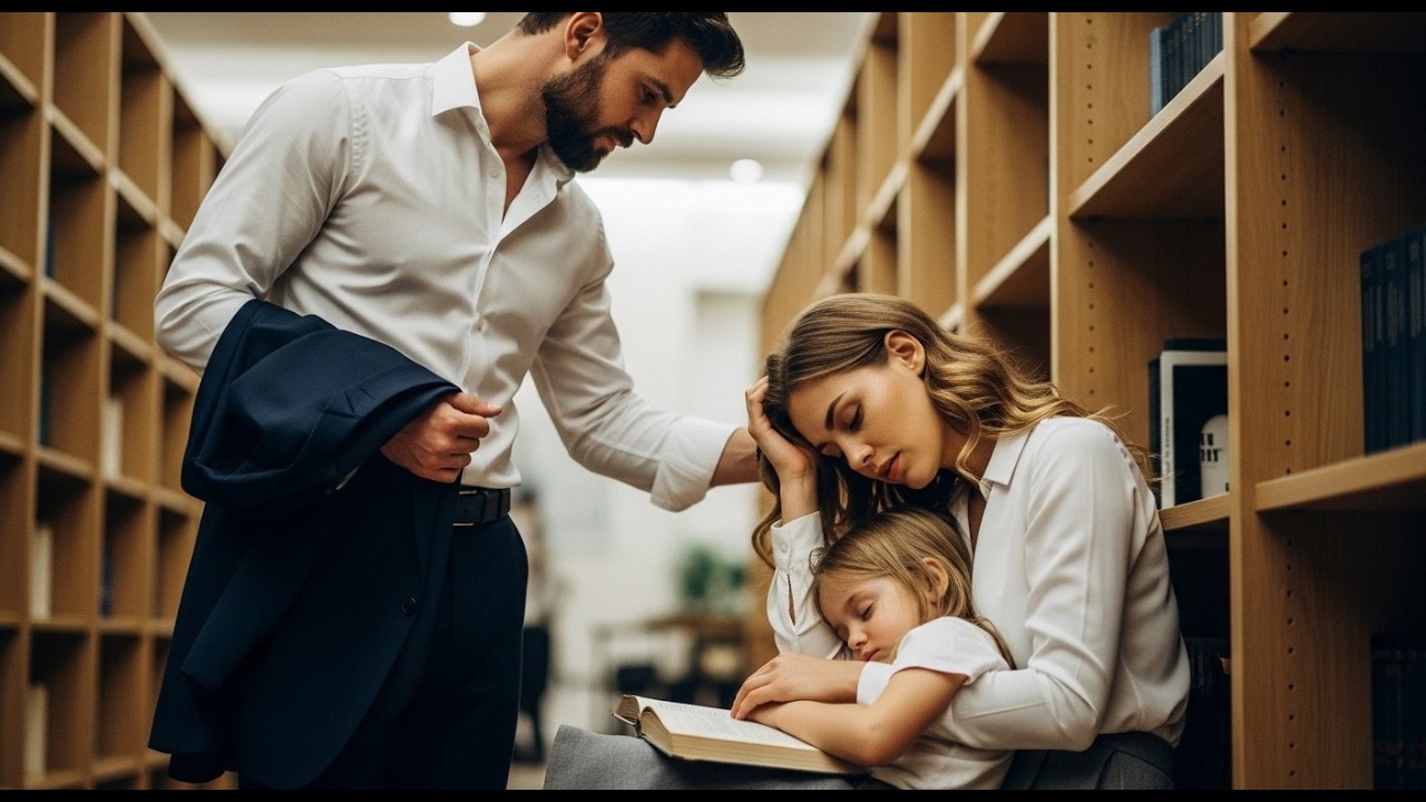A Quiet Librarian Was Bullied Until The CEOs Daughter Fell Asleep In Her Arms Today.