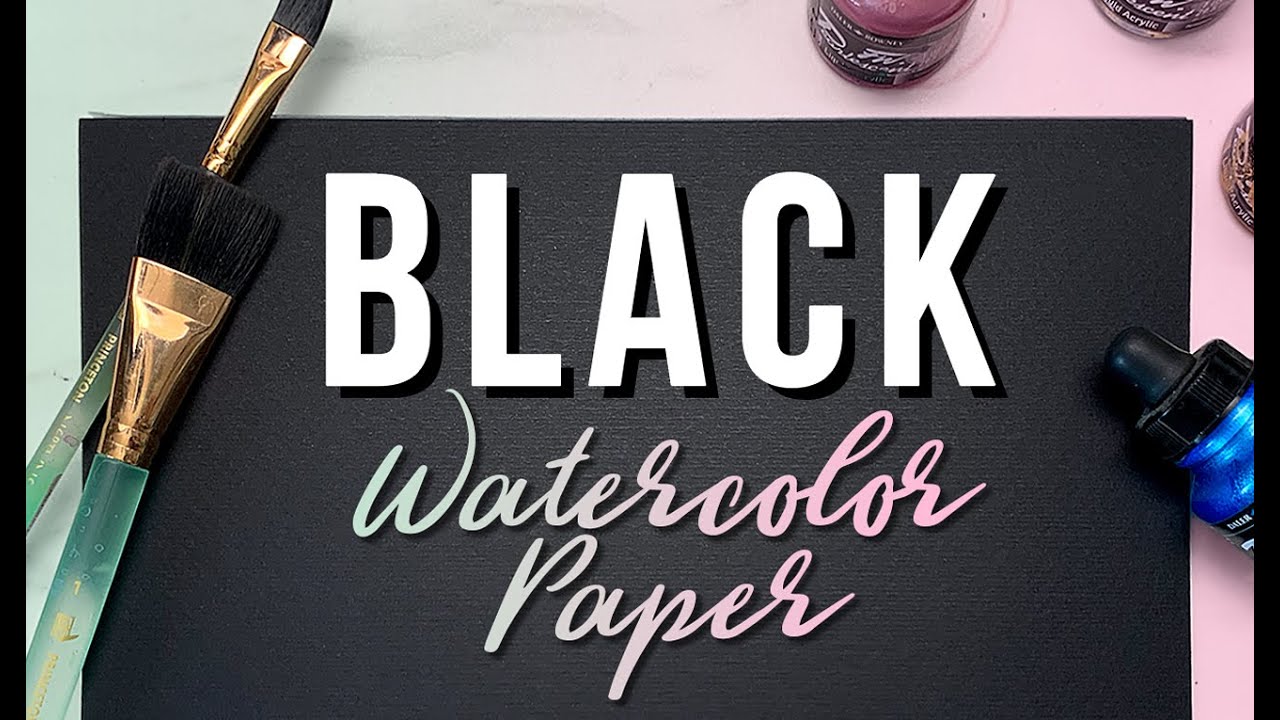 FINALLY TRYING BLACK WATERCOLOR PAPER! (Painting HALLOWEEN on my Animal Crossing Island)