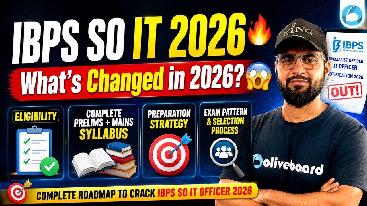 IBPS SO IT Officer 2026 Strategy | Eligibility, Complete Syllabus & Preparation Plan | Oliveboard