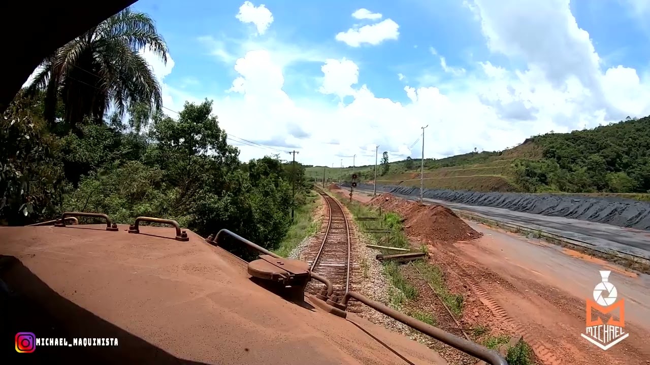 Primeiro trem de 2026! Trem carregado com minério de ferro NEL0302 de Casa de Pedra até o P1-7