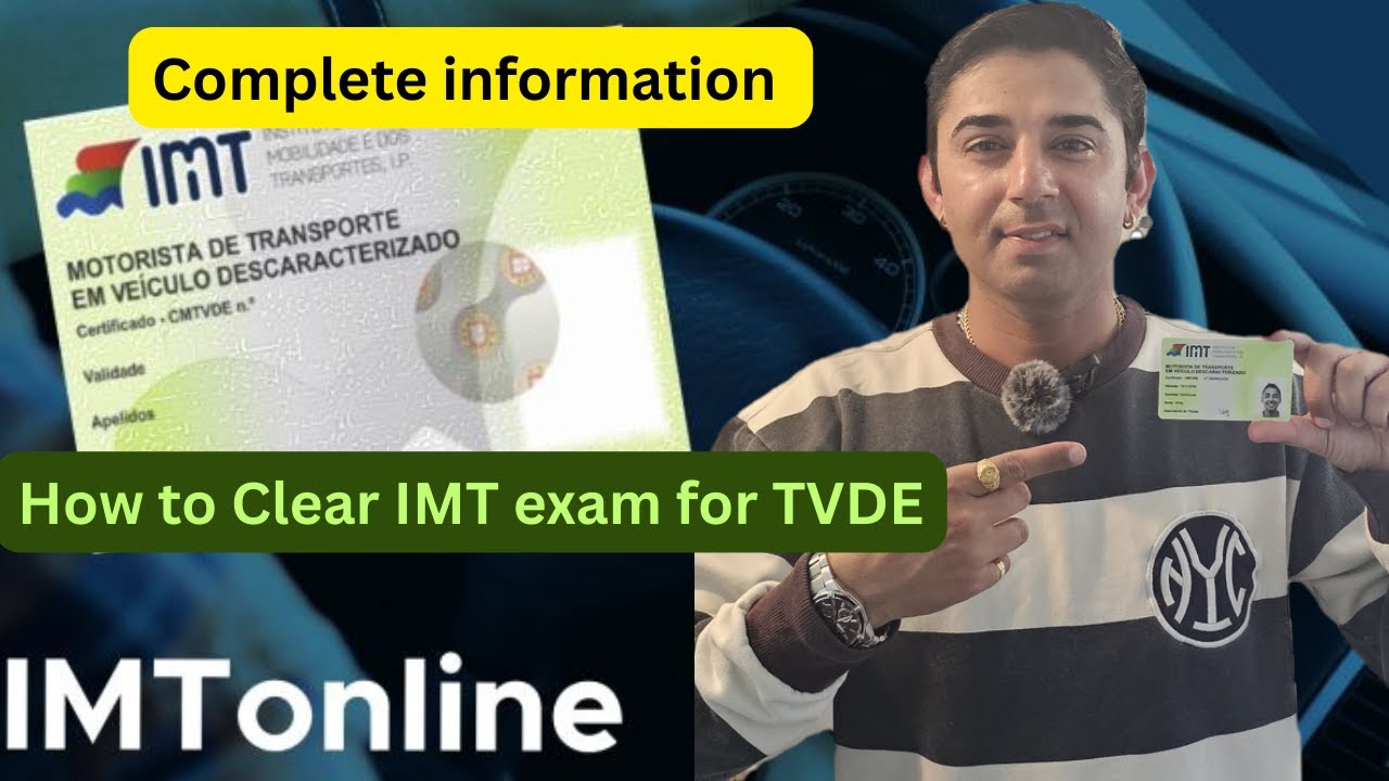 How to Clear IMT Exam for TVDE license #uberportugal #uberdriver #portugalimmigrationnewupdate #imt
