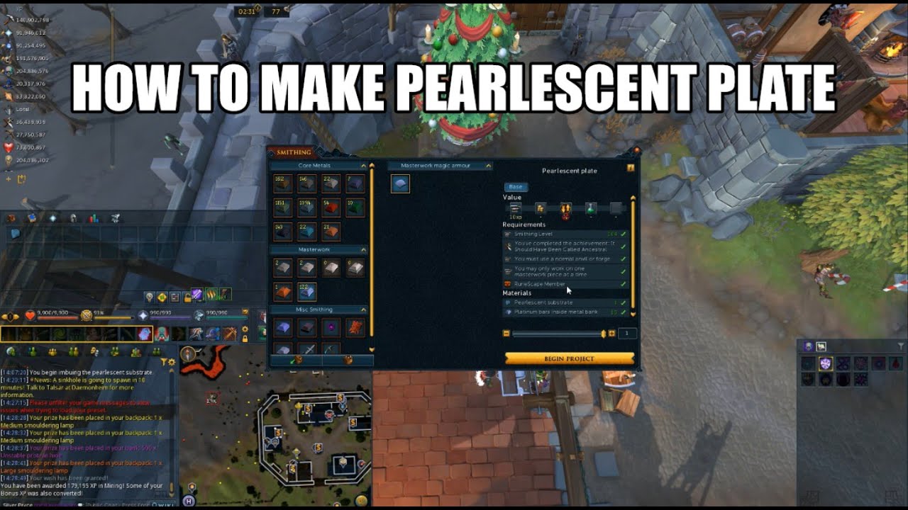 How to make Pearlescent plate | Runescape 3