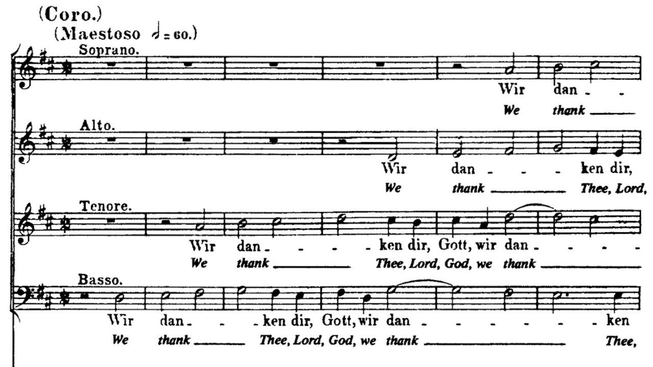 J.S Bach - Wir danken dir, Gott, wir danken dir, BWV 29 {Vocal score}