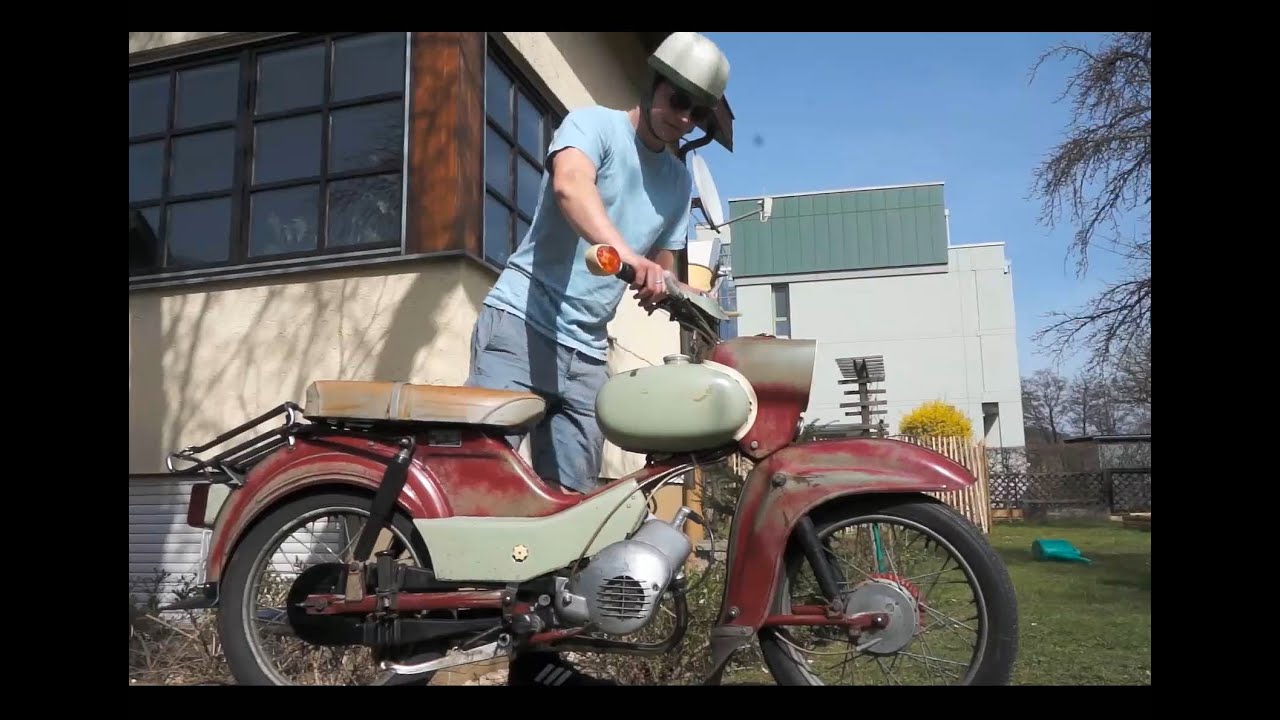 Simson Star aus dem Winterschlaf holen, Sr4-2/1, Hühnerschreck