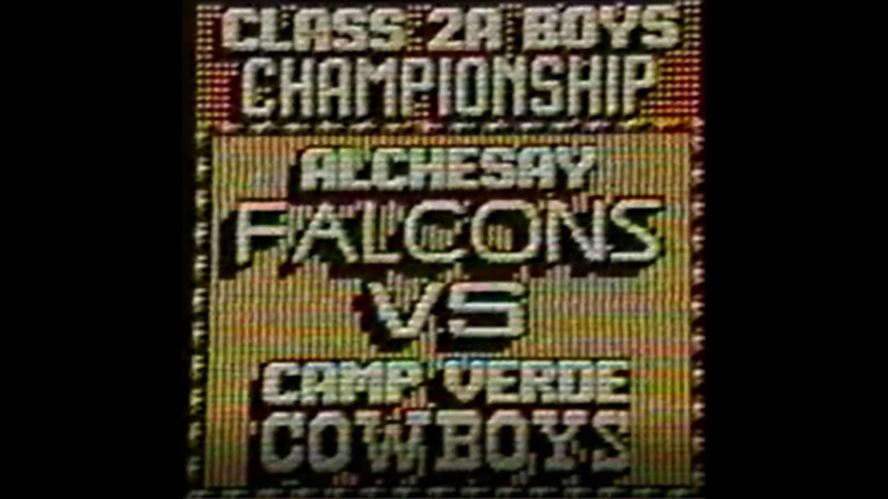 1993 Arizona 2A STATE BOYS CHAMPIONSHIP GAME Alchesay Falcons Vs Camp Verde Cowboys