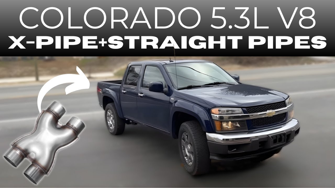 Chevrolet Colorado z/71 2012 года, 5.3L V8 с X-образным и прямым выхлопом!