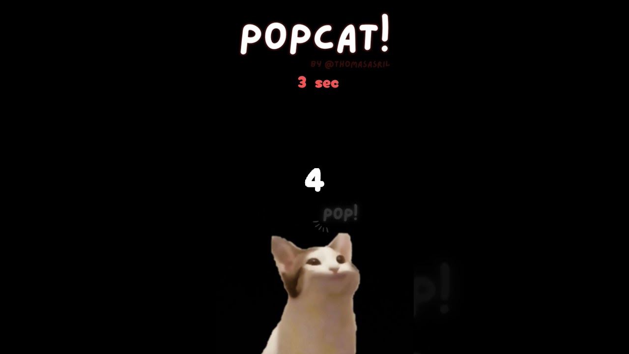 Pop cat with meow meow #Cat #Popcat #Song #Gameplay