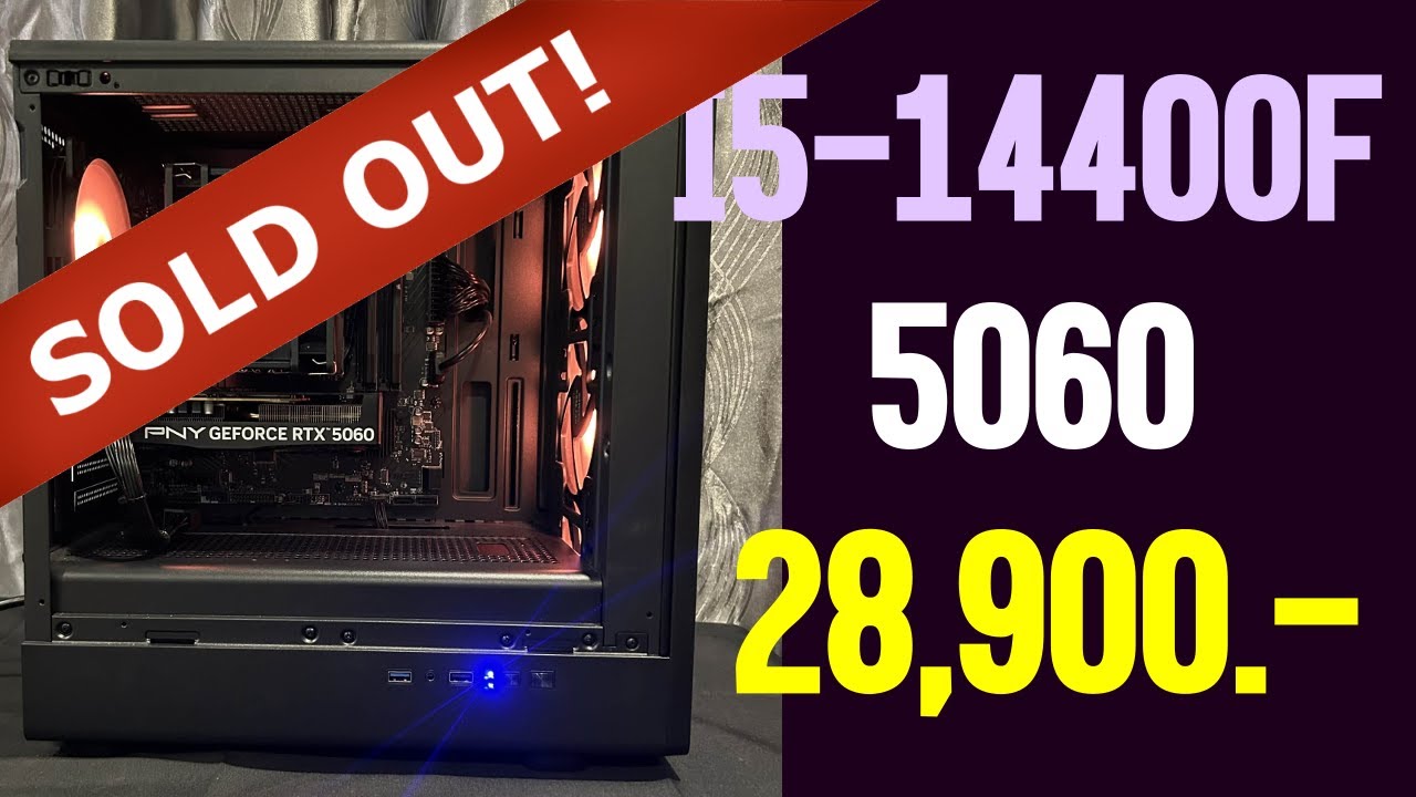 (ขายแล้วค่ะ) คอม RTX 5060 + I5-14400F | 28,900 บ. แรงคุ้มมมม