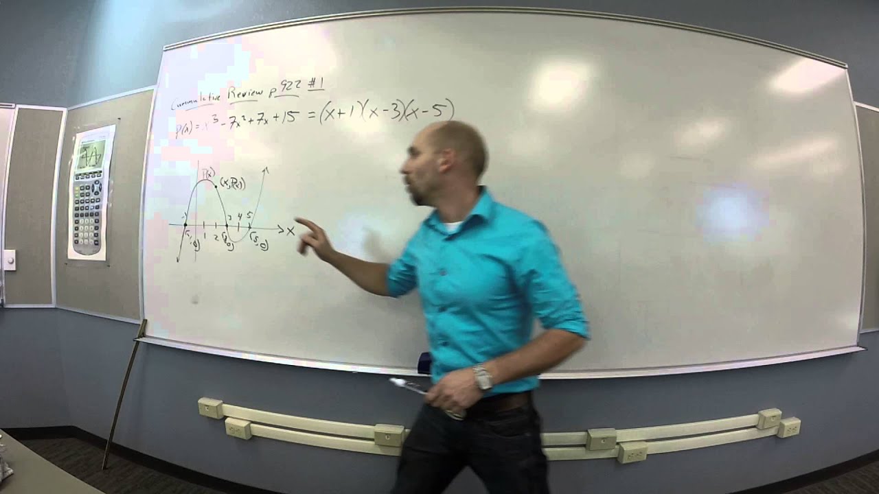 Cummulative Review #1 p922 (Graphical Factoring)
