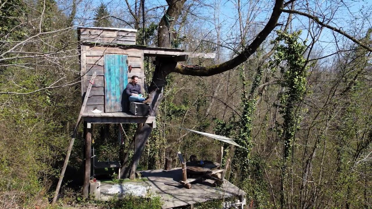 Il barone rampante che vive su un ciliegio