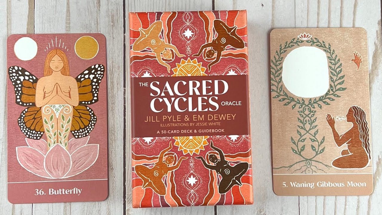 The Sacred Cycles Oracle Cards | A 50-Card Deck and Guidebook | Full HD Flip Through | Oracle Deck