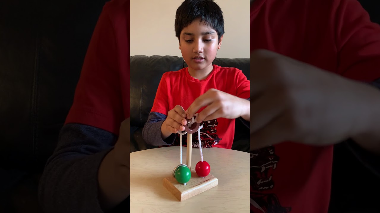 Japanese Ring and Rope Puzzle - Simple Solution