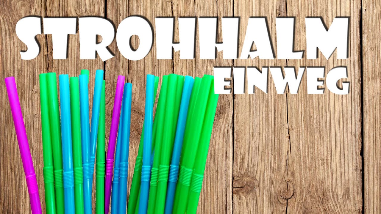 Einweg Strohhalm einfach selber machen - drinking straw DIY