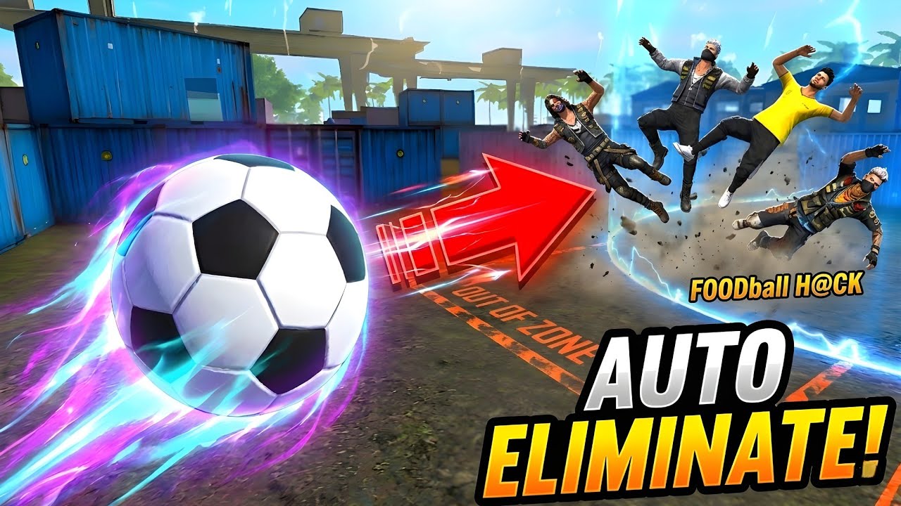I Try New Auto Zone Elimination H@ck | Free Fire Football Hit Glitch 😲
