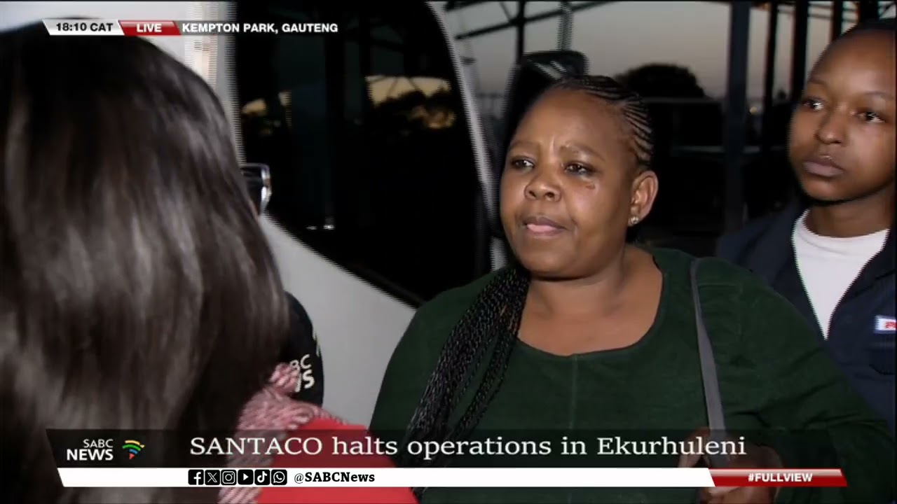 SANTACO halts operations in Ekurhuleni