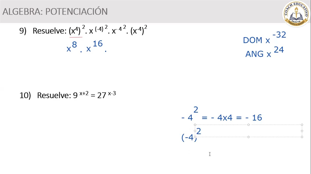 Clase 9 Secundaria   ejercicios de potenciacion segmentos angulos 12022026