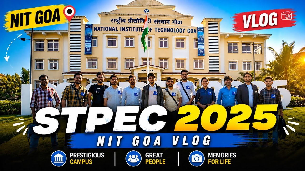 STPEC 2025! Видеообзор кампуса NIT Goa!! Радж, любитель природы!!