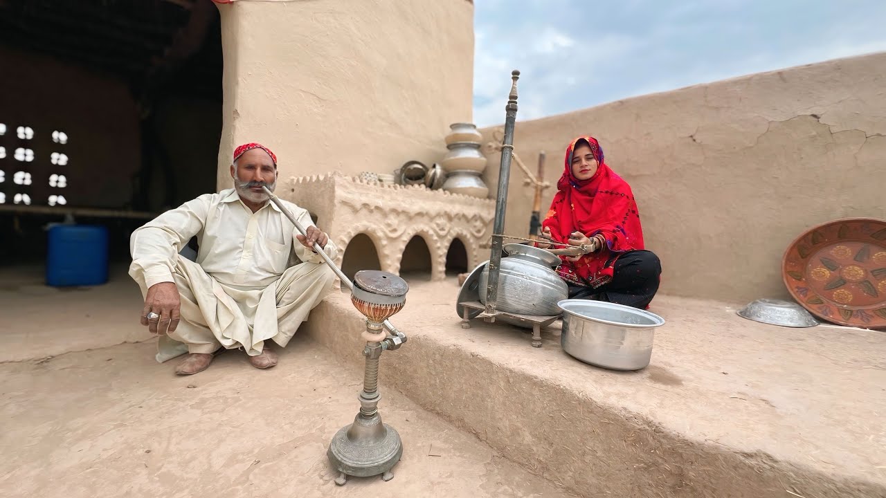 What do women in Pakistani villages cook in the afternoon?
