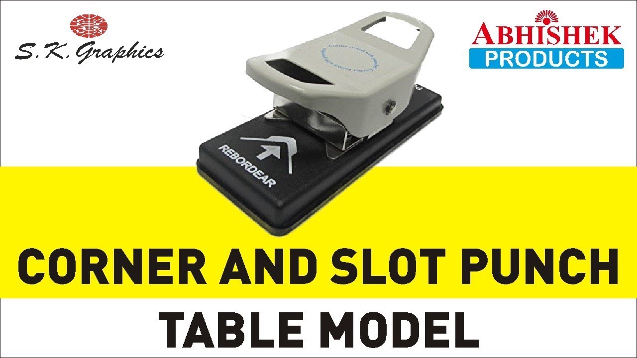 🔧 Corner And Slot Punch Table Model [How To Cut Corners and Punch Slot for Visiting Cards]