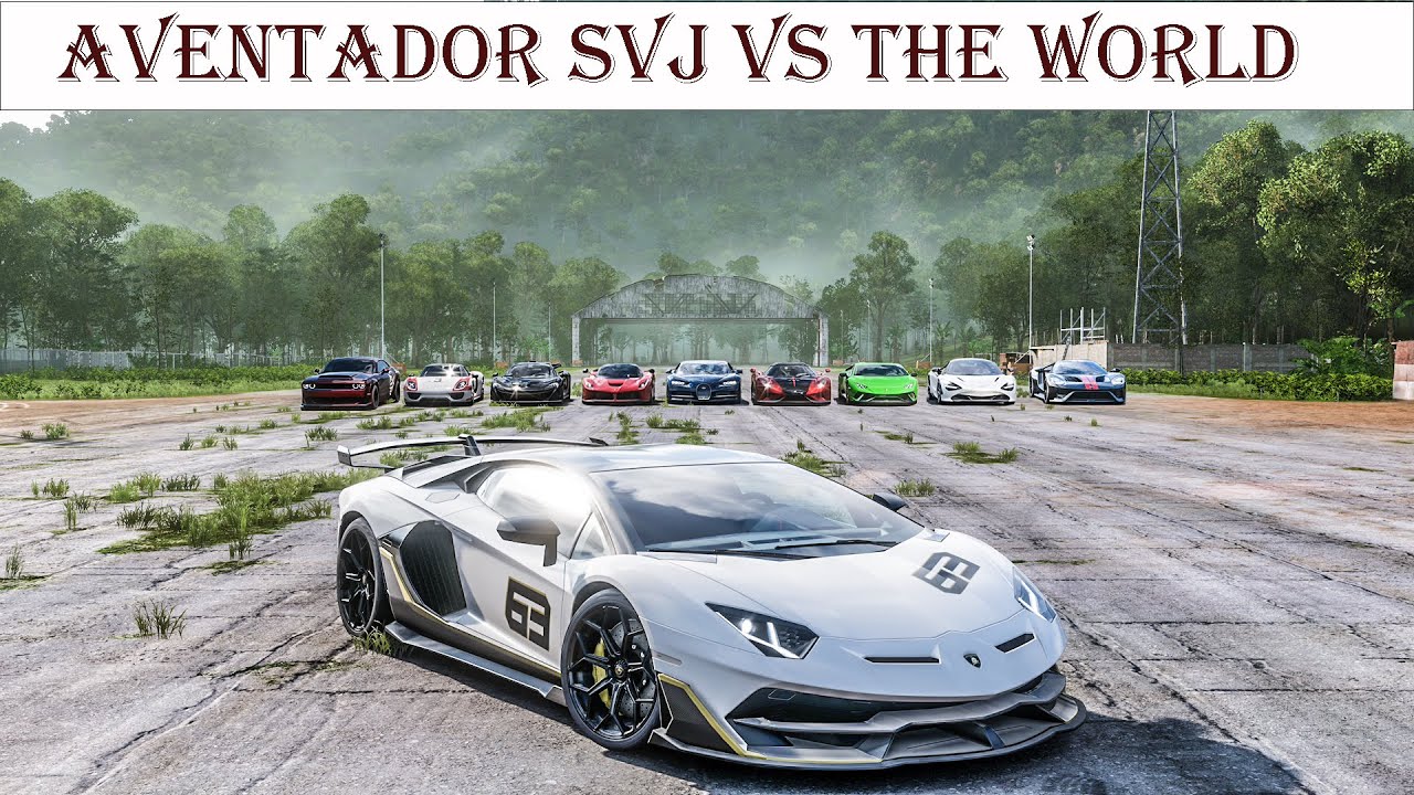 Forza Horizon 5 - Lamborghini Aventador SVJ VS The World: The Fastest Lamborghini on the 1 Mile?