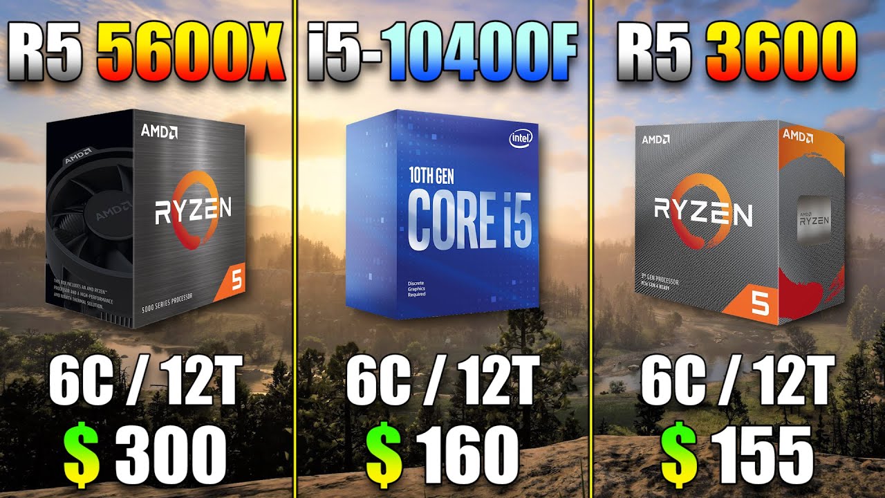 Ryzen 5 5600X vs Core i5 10400F vs Ryzen 5 3600 | PC Gameplay Benchmark Tested