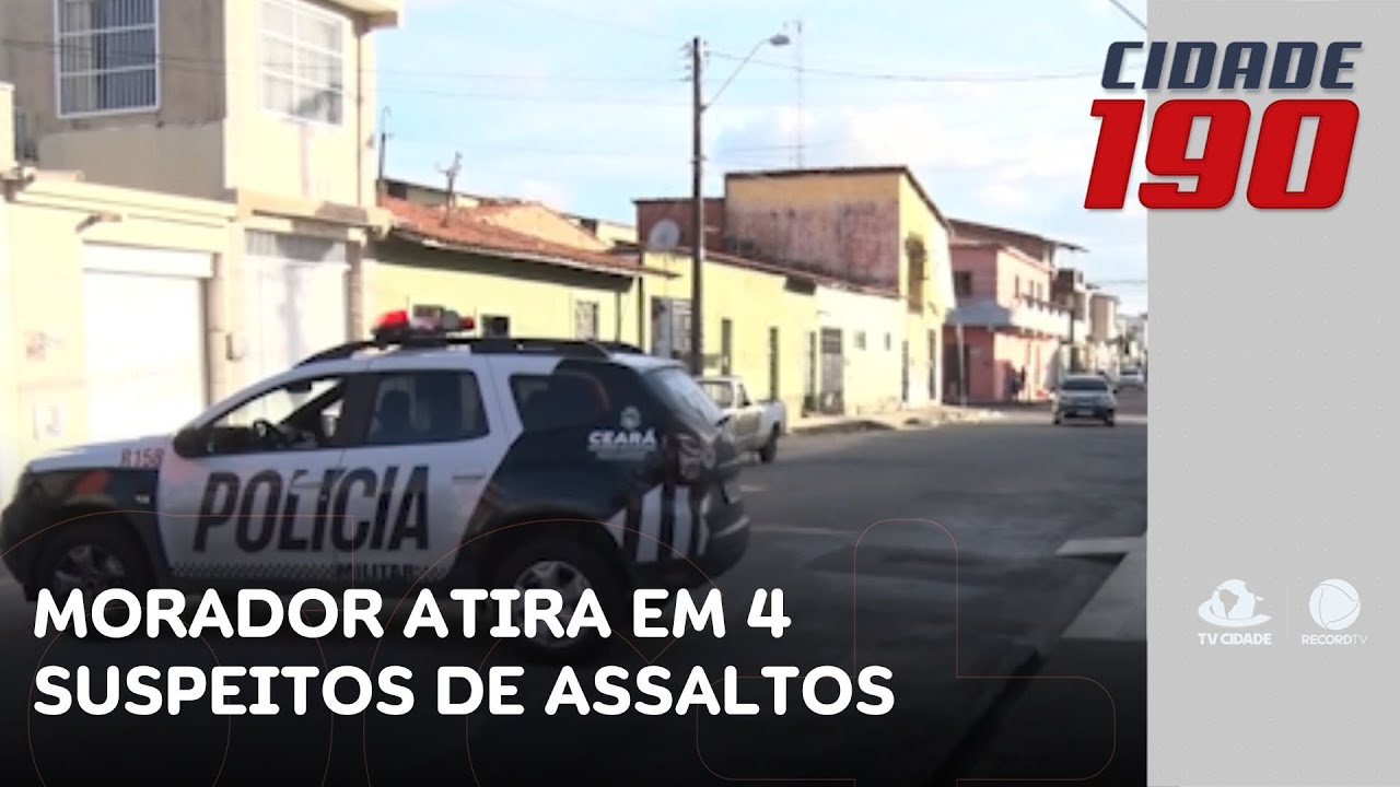Morador atira em 4 suspeitos de assaltos; um deles é morto e outro preso | Cidade 190