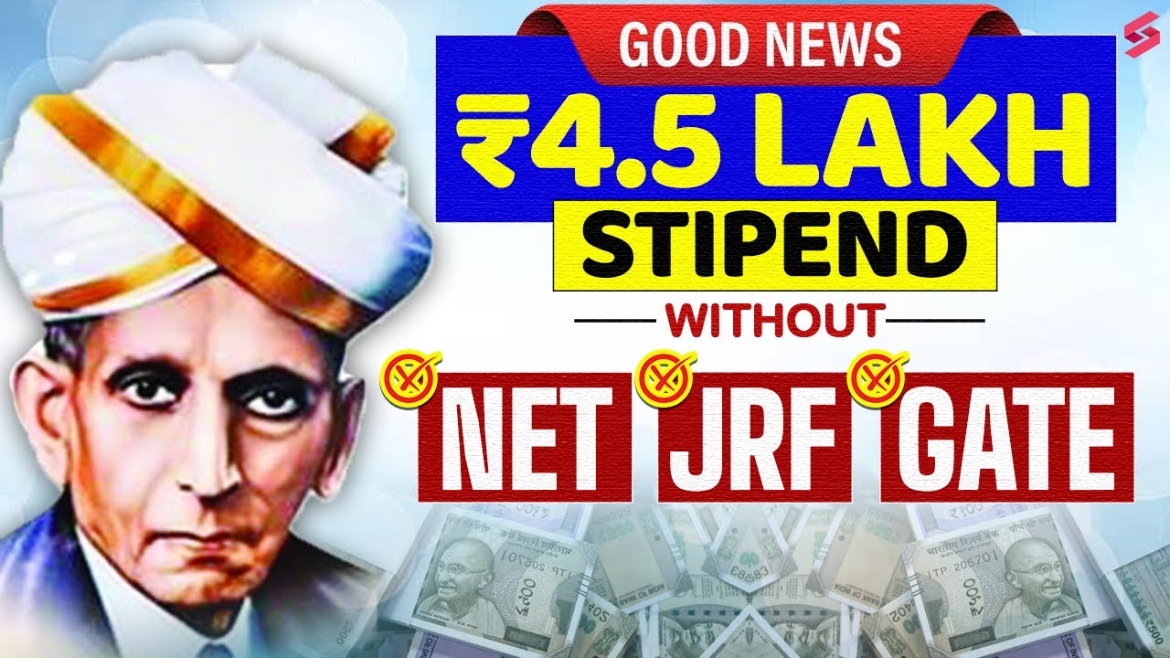 Good News ₹4.5 LAKH STIPEND Without ❌ NET | ❌ JRF | ❌ GATE | By Shahna Mam