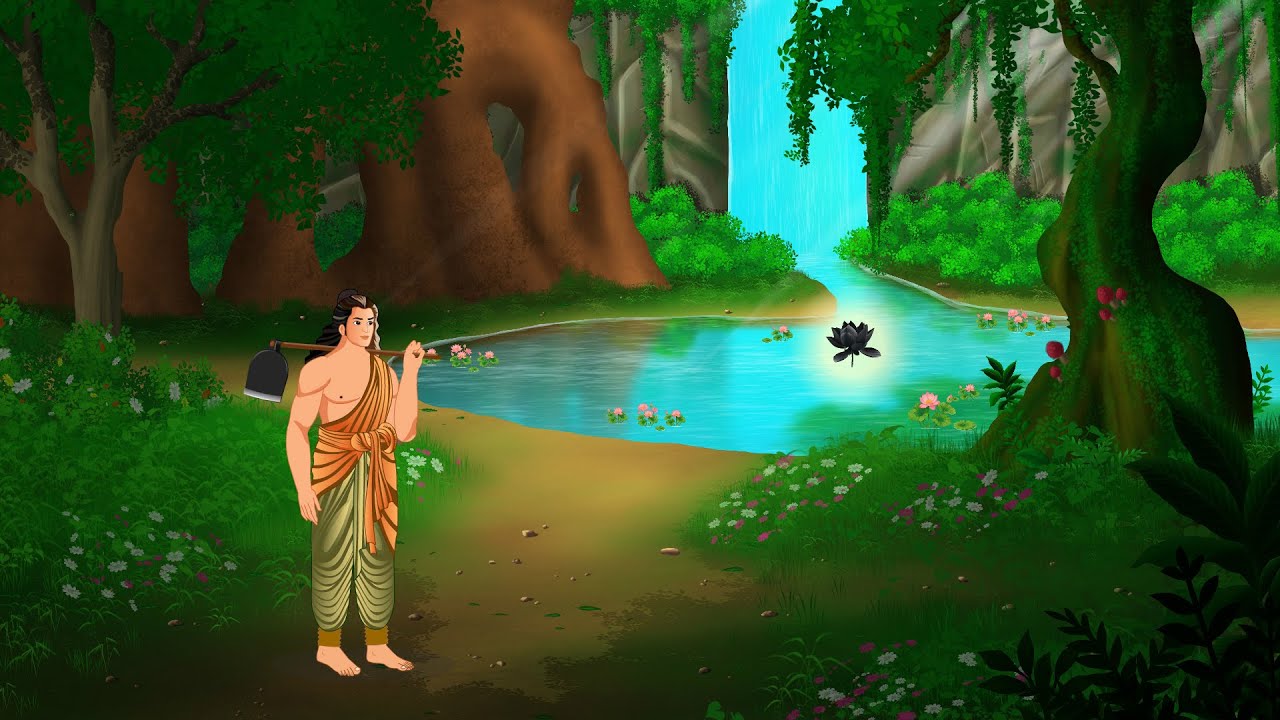 जादुई काला कमल और विचित्र गुफा | Hindi Kahaniya | Magical Black Lotus Story | Moral Story | kahani