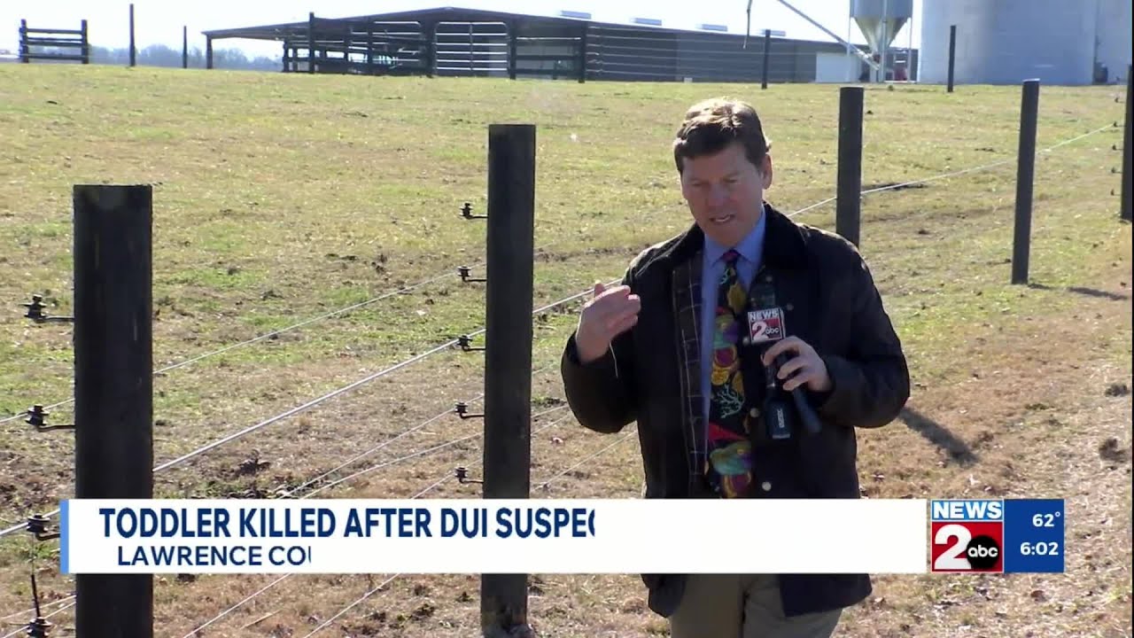 Toddler killed after DUI suspect crashes into pond in Lawrence County