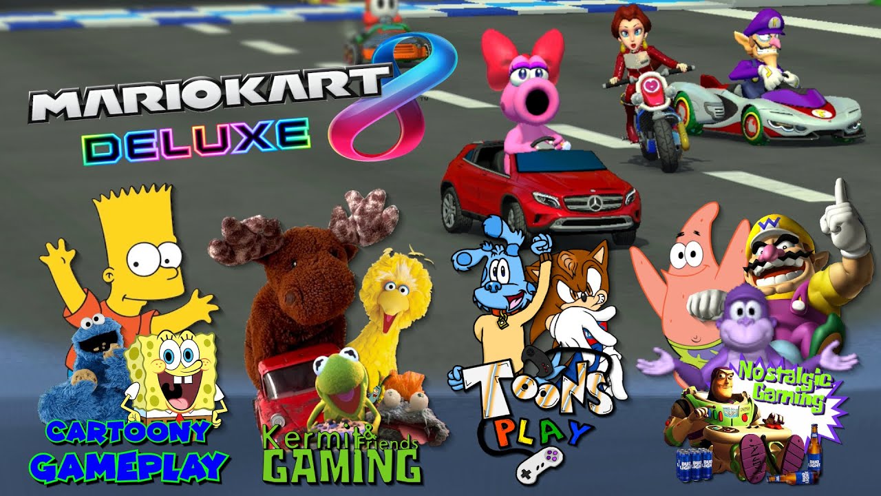 Cartoony Gameplay: Mario Kart 8 Deluxe (MULTIPLAYER) Ft. ST1997, Toonfan91, Matthew Chesser