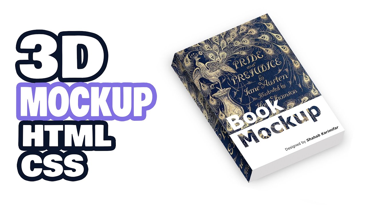 Create a 3D Book Mockup Using Only HTML & CSS 📓