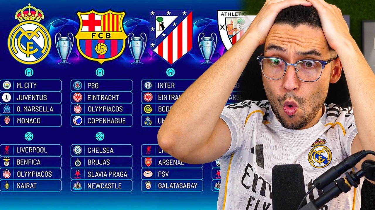 REACCIONANDO al SORTEO de la CHAMPIONS LEAGUE 25/26