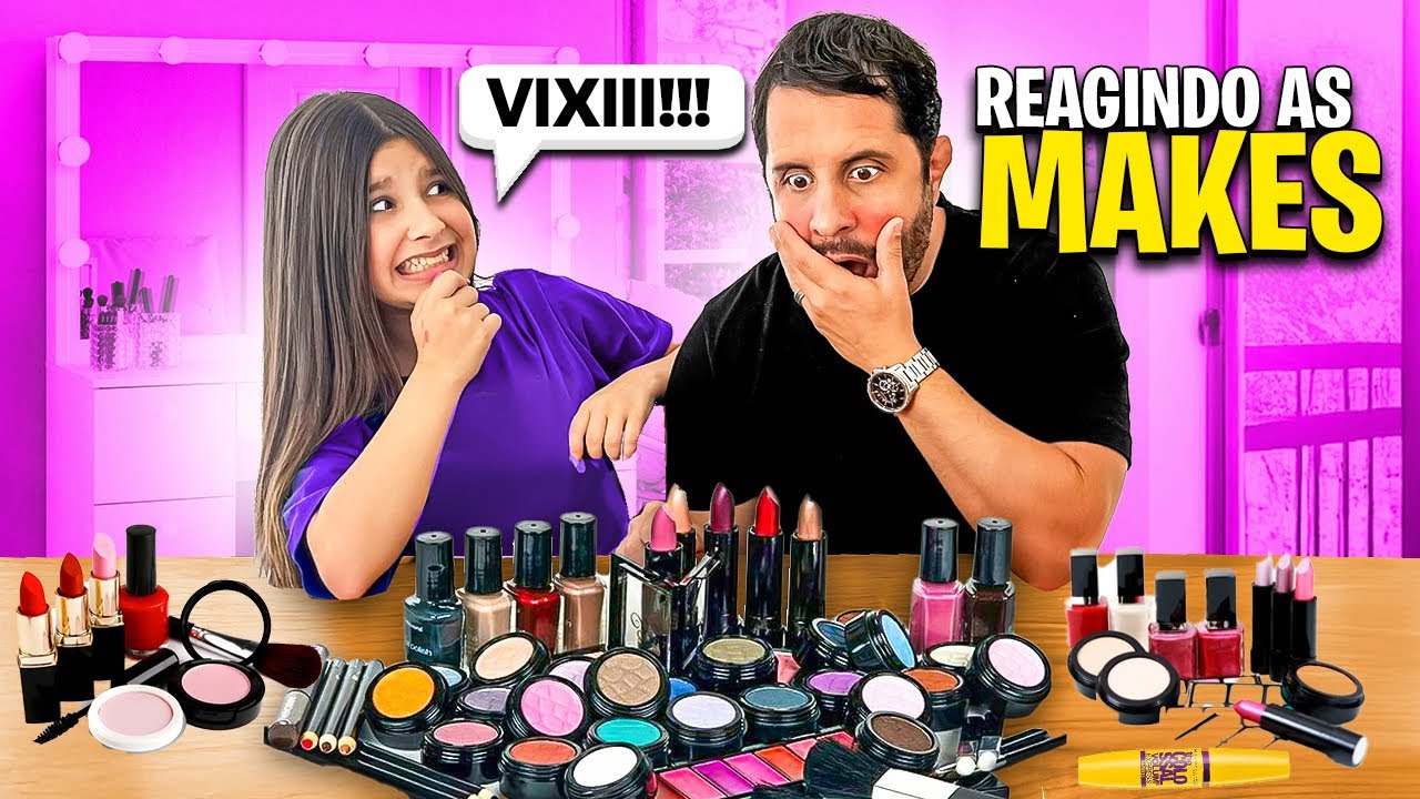 REAGINDO AS MAQUIAGENS DA CACAU *deu ruim