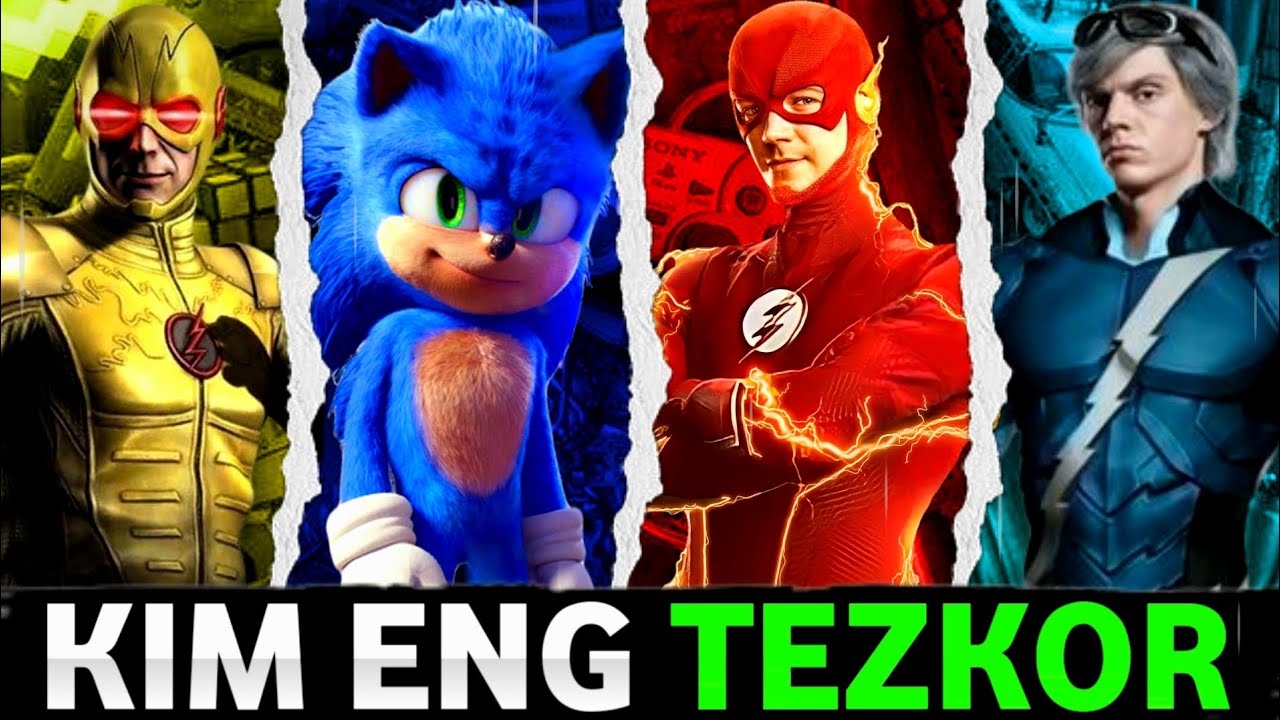Top 10ta eng tezkor qahramonlar | Top 10ta eng tezkor personajlar | Kim eng tezkor