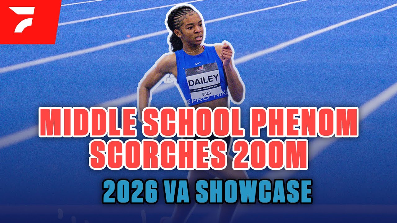 The VA Showcase - 8th Grader Camryn Dailey Runs INSANE 200m
