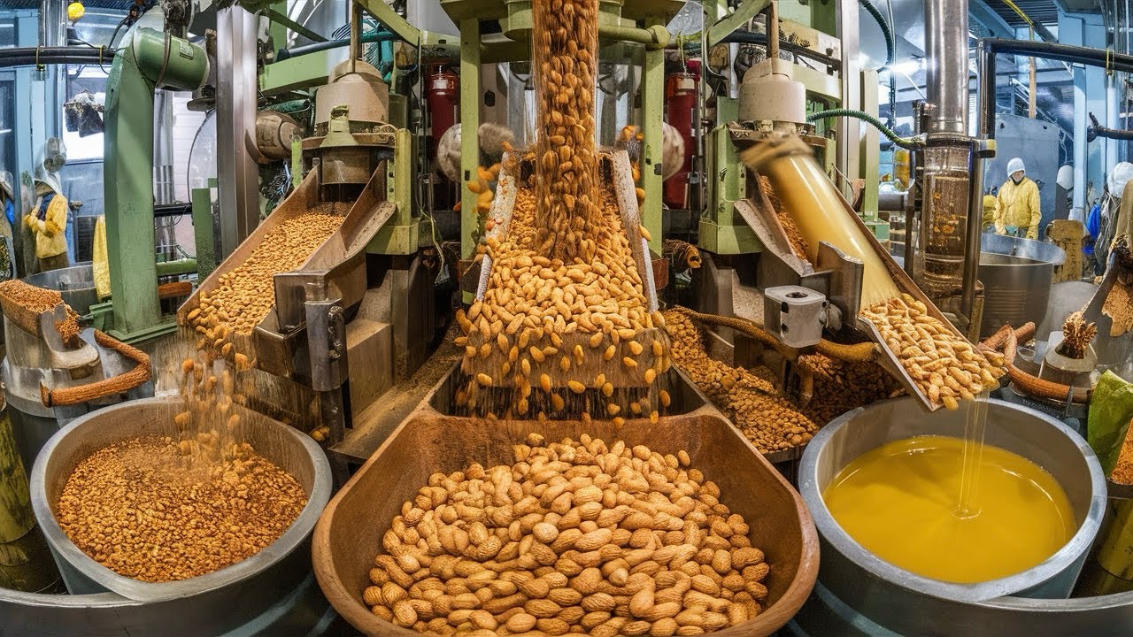 From Peanuts to Pure Oil: Inside the Peanut Oil Production Factory
