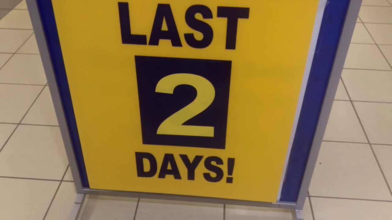 THE LAST NIGHT FOR SEARS (CLOSED September 2017)