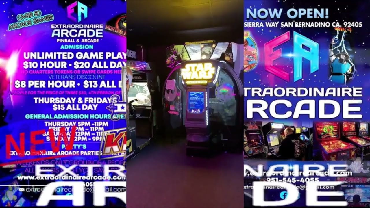 Extraordinaire Arcade  Has a New Location! Tons of Original Arcade Games 