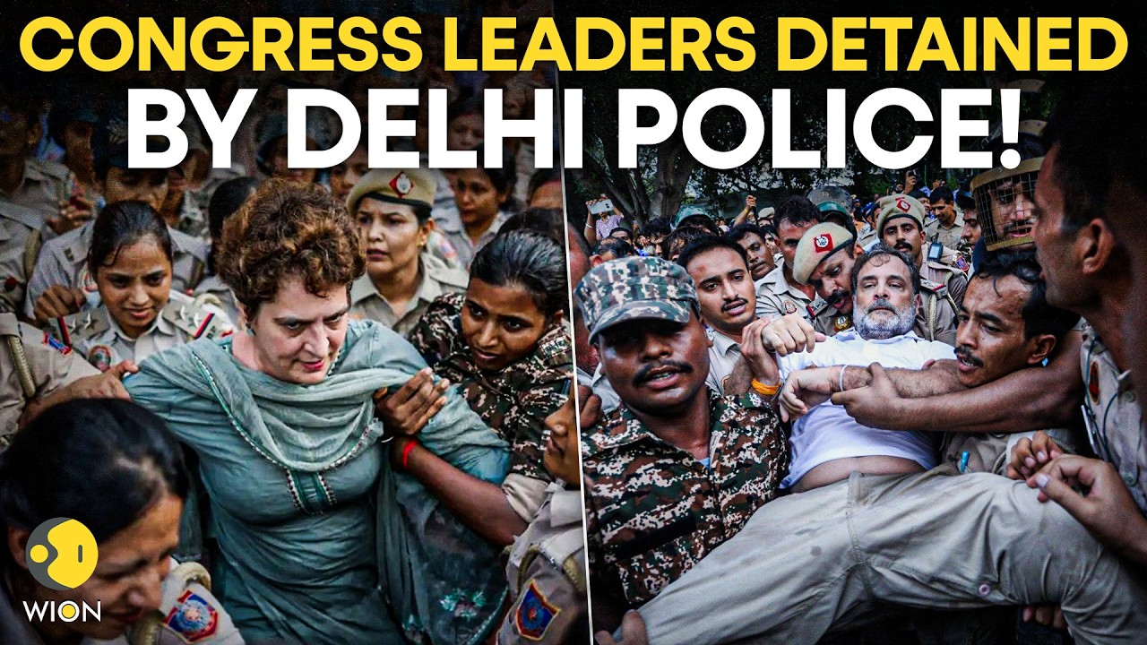 LIVE: Rahul, Priyanka Gandhi Detained By Delhi Police Over Protest Outside PM's House | WION