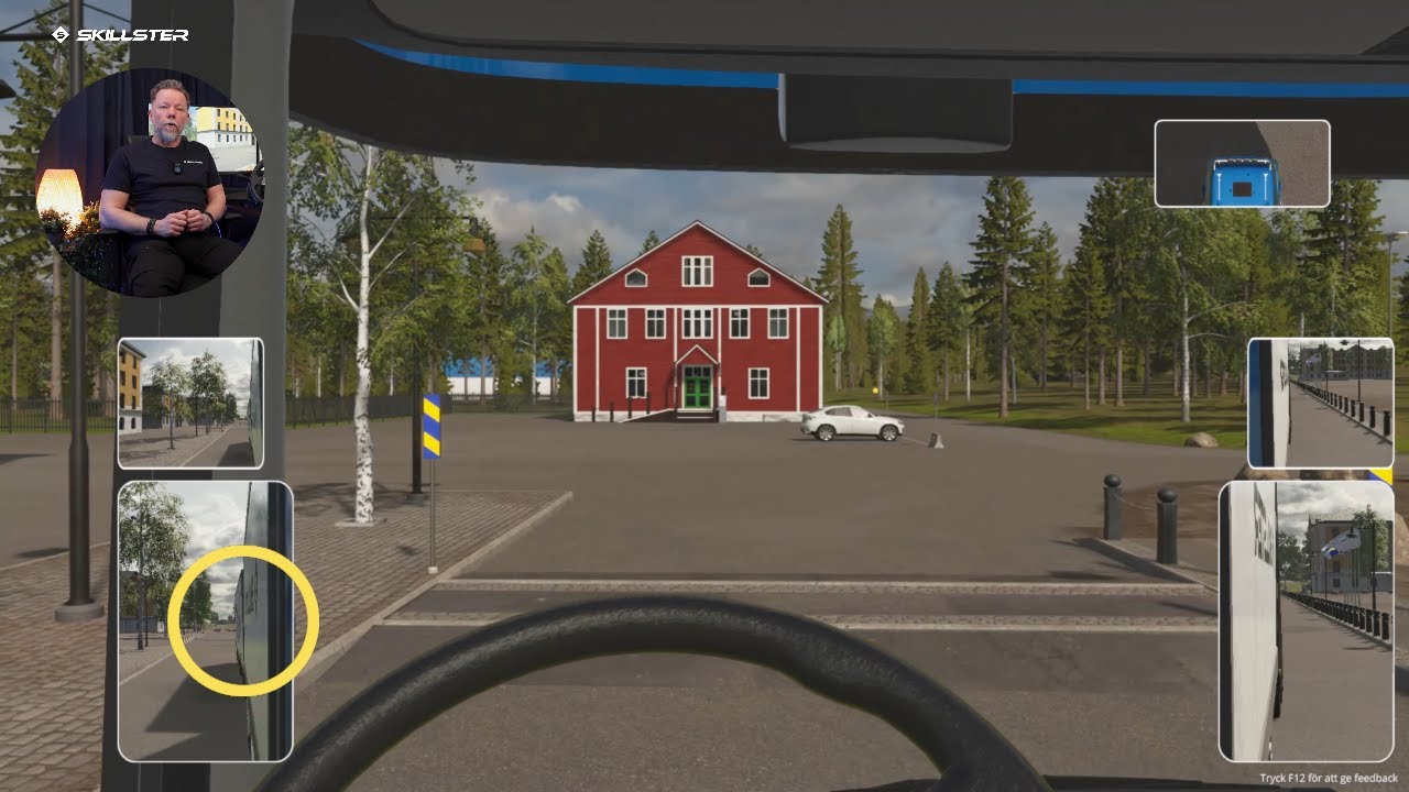 Backa rakt med lastbil och släp | Simulator | Skillster