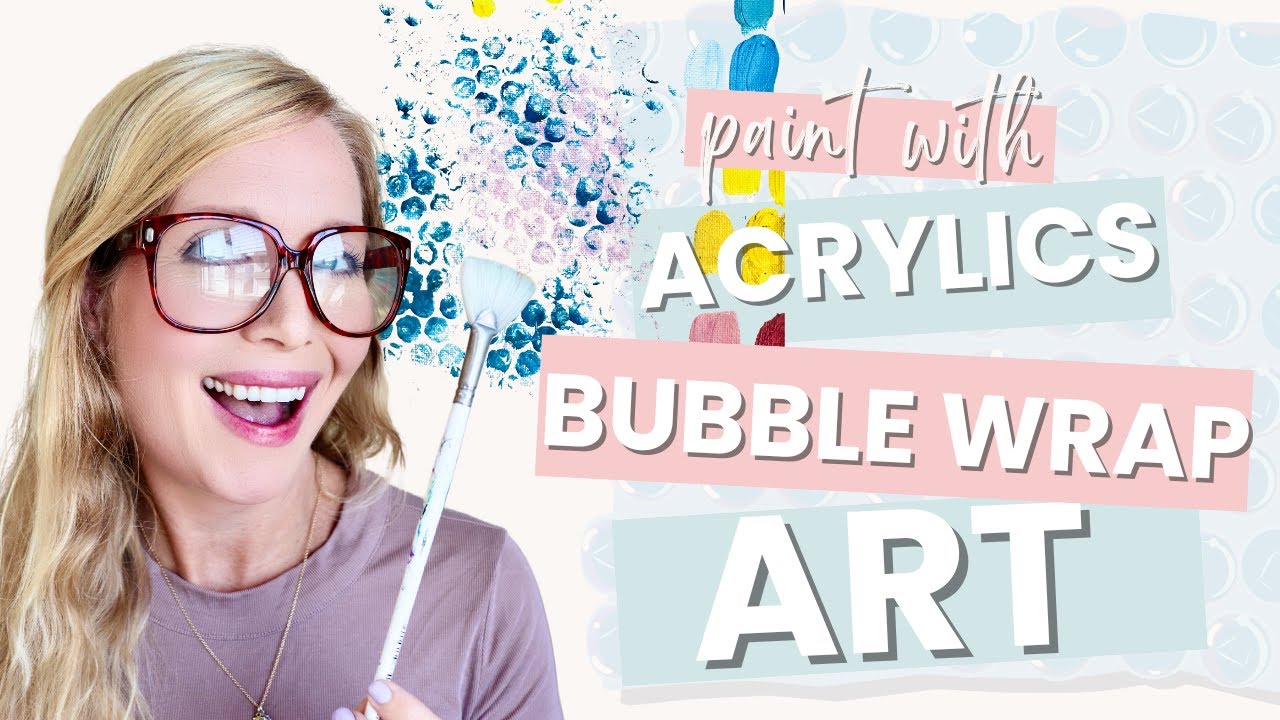 🎨✨ Paint with Bubble Wrap! | Fun Beginner Acrylic Painting Technique 🫧