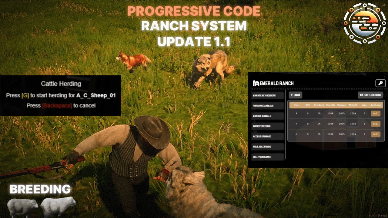Ranch System Update 1.1 [VORP-Core, RSG-Core, QB-Core, RedEm & RPX-Core]