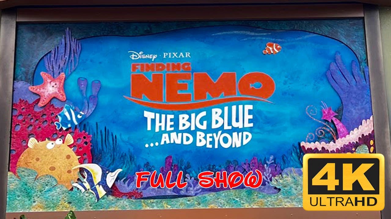 Finding Nemo disney animal kingdom. 4K