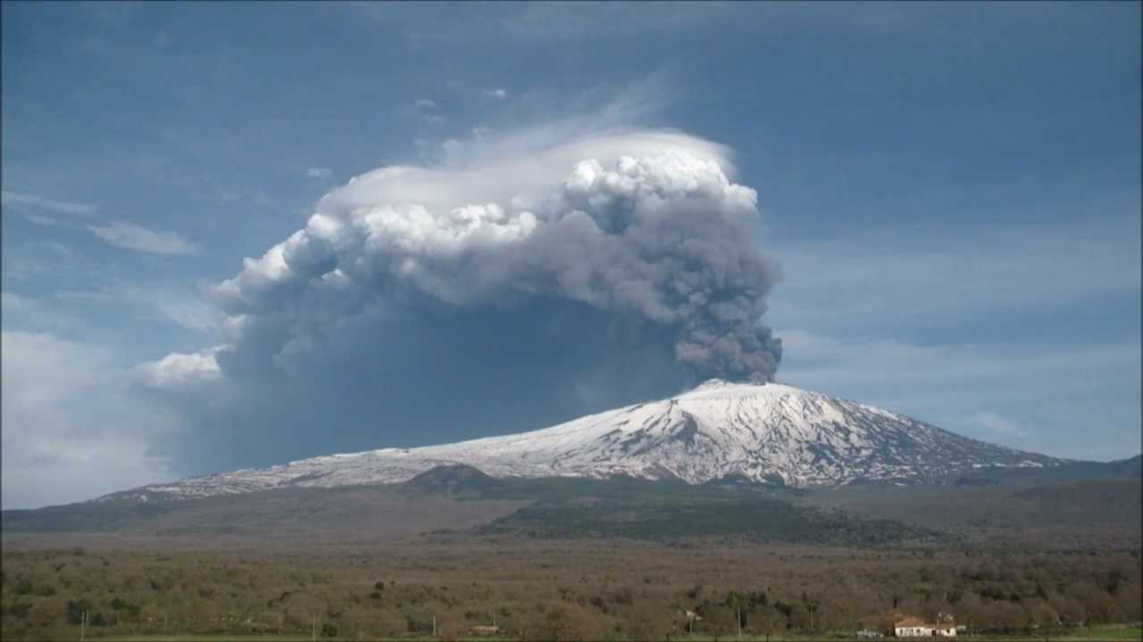 Etna Eruption Uitbarsting Eruzione