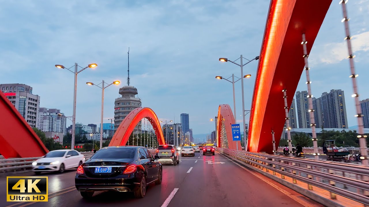 Driving Taiyuan - China‘s Dragon City - The city that was called Beijing 1,000 years ago - 4K HDR