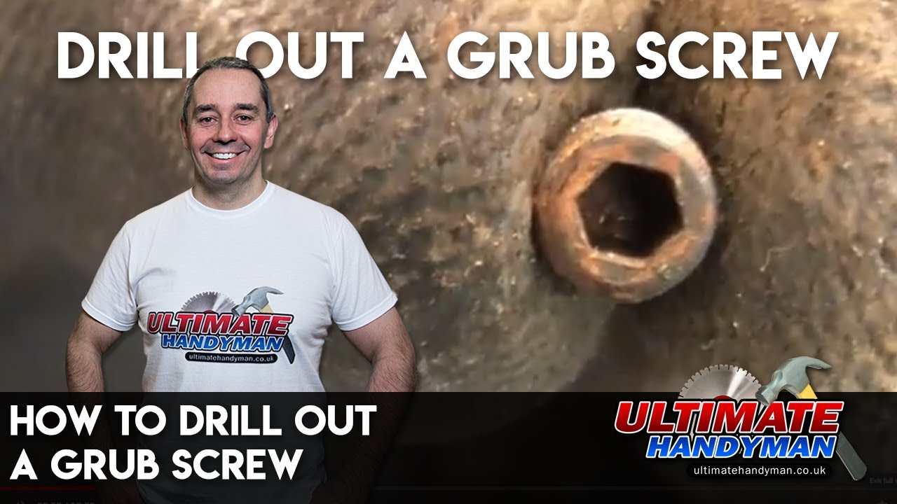 How to drill out a grub screw