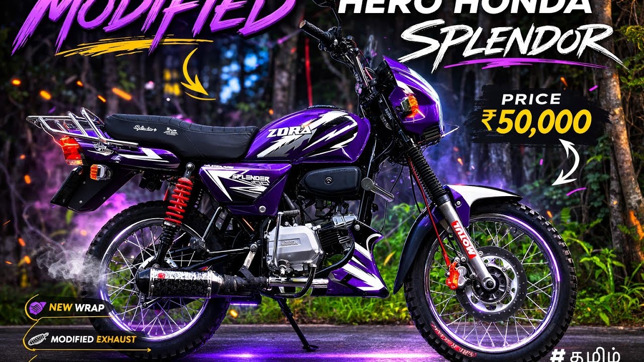 Hero HONDA 🫂SPLENDOR FULL 🏍️ MODIFIED 🌍