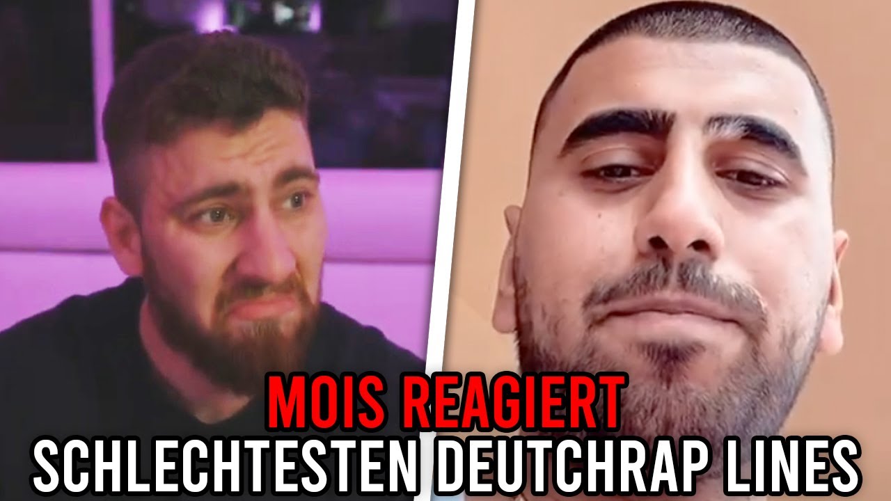 MOIS reagiert auf die SCHLECHTESTEN DEUTSCHRAP LINES 🎤😂 Mois Reaktion