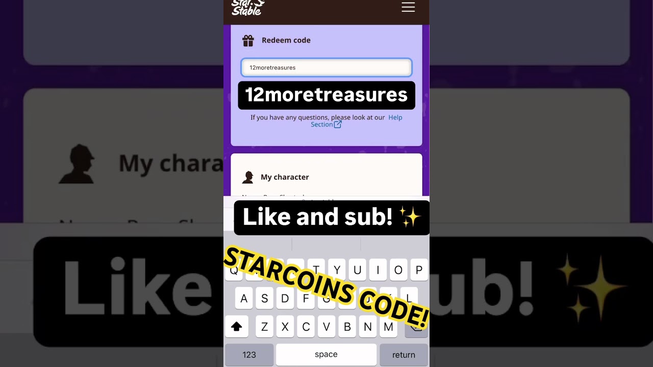 New star coins code! ✨ 