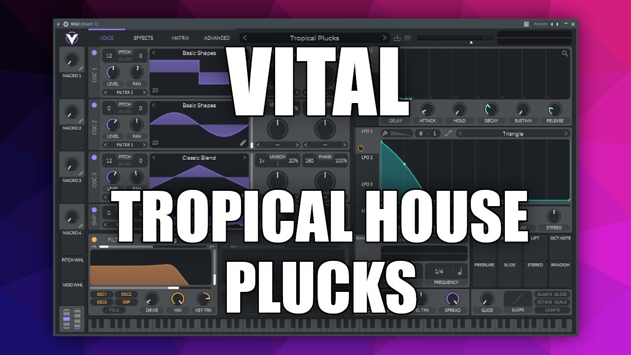 Sound Design: Tropical House Plucks | Vital Tutorial (Deutsch/German)